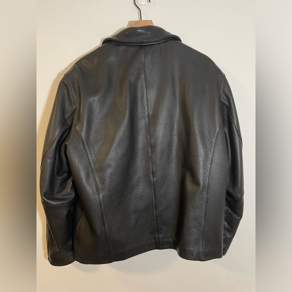 Wilsons Thinsulate Ultra Insulation Pelle Black Leather Bomber Jacket MSRP $315 - Picture 4 of 12